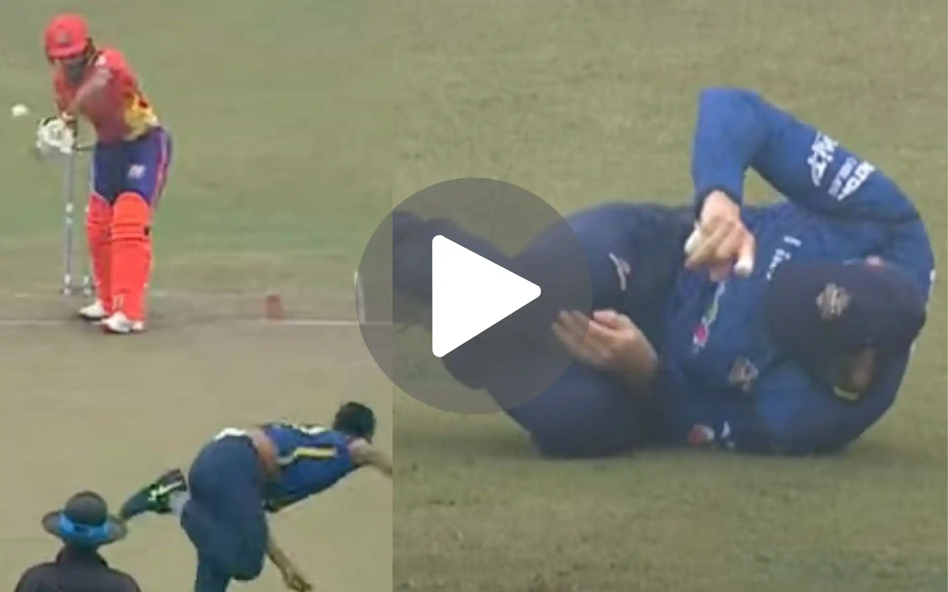 [Watch] Mustafizur Rahman Gets Lucky As Pakistan Star Falls Off An Unusual 2-Leg Catch